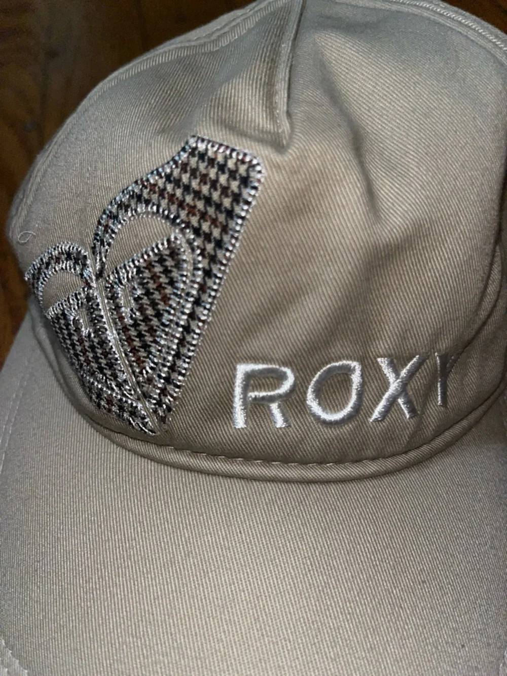 Roxy Tan Embroidered Logo Cap One Size